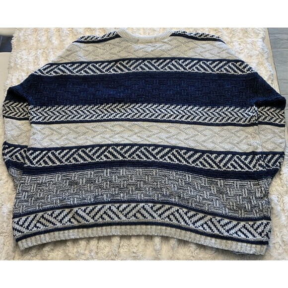 Vintage David Taylor Mens 2XL Classic Geometric Sweater - Picture 4 of 5